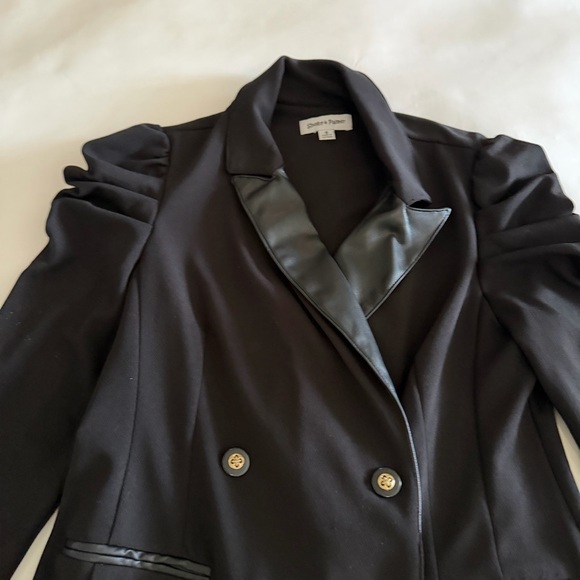 Shelby & Palmer Classic Sophisticated Black Blazer Dress with Sleek Design - Picture 10 of 14